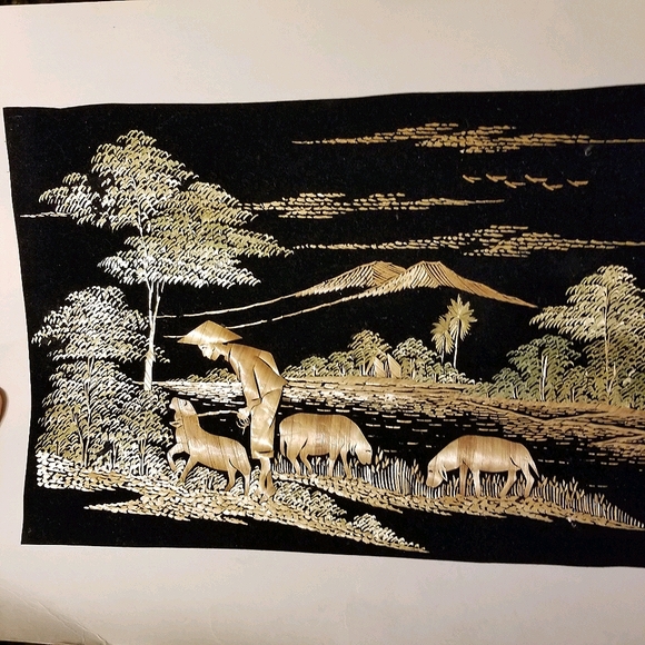 Vintage South Asian handmade artwork - Picture 3 of 13